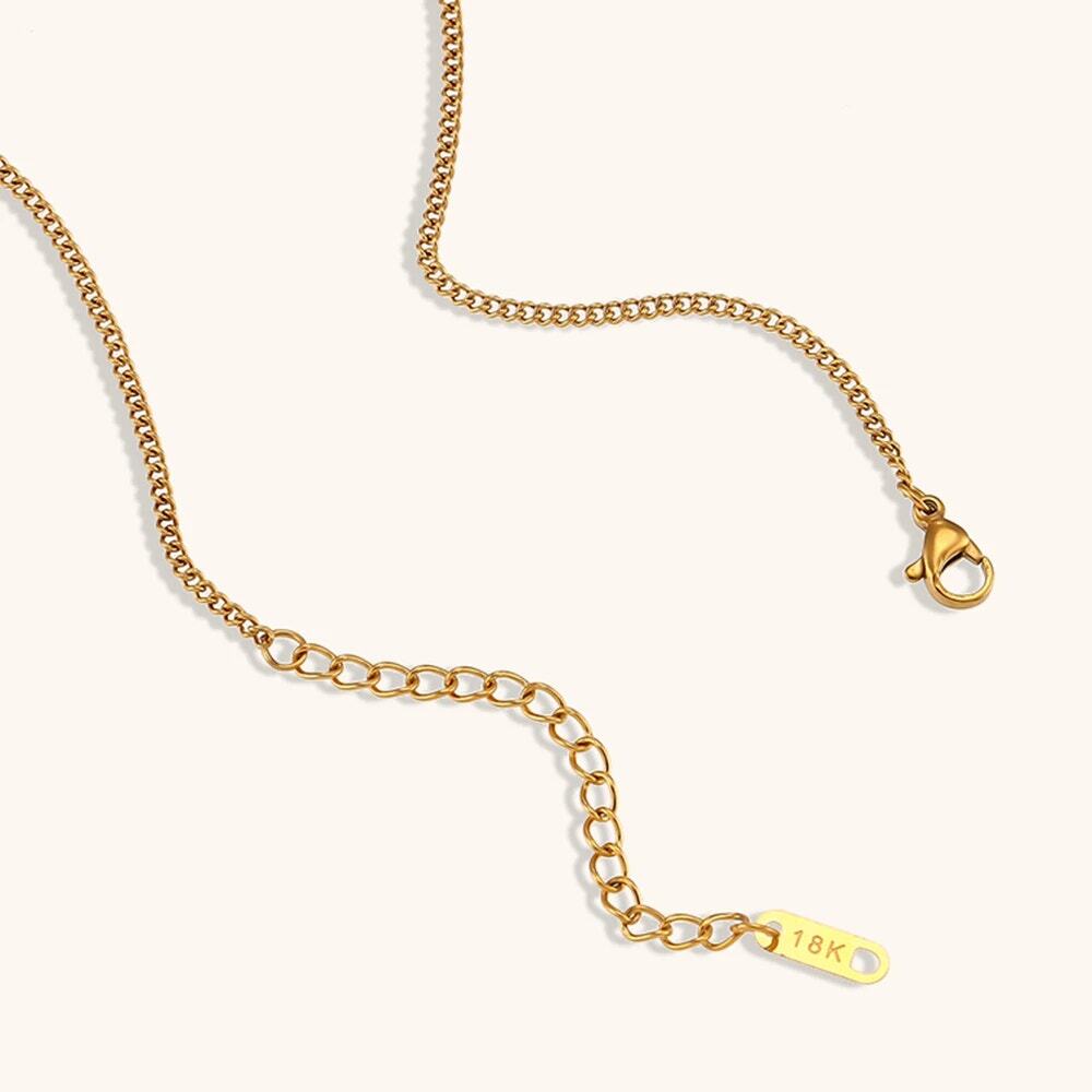 Pinky Promise Oval Pendant Necklace Friendship Gift For Her 18K Gold Plated - Picture 7 of 13
